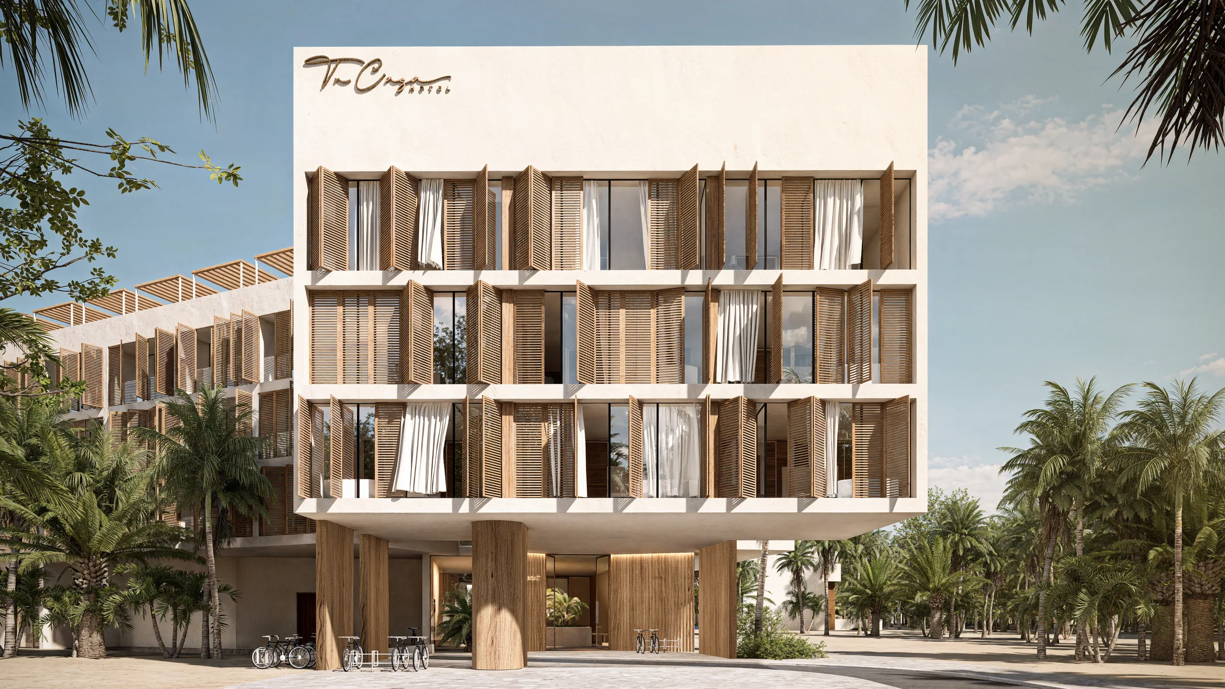 Tu Casa Pererenan rendering — hotel exterior